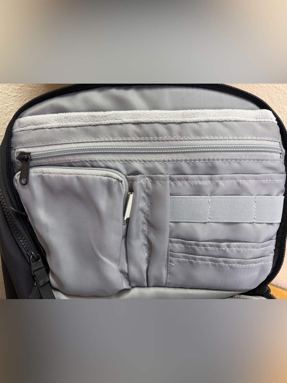 The North Face Kaban Backpack Gray Black Laptop Travel Commuter Work Bag - Picture 10 of 12